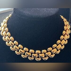 NAPIER PAT 4774743 Elegant Gold Choker Necklace